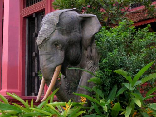 stone elephant