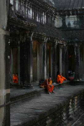 Monks at Angkor