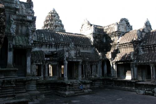 Angkor courtyard