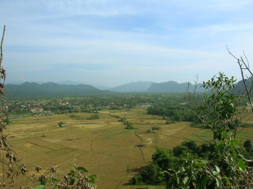 overlooking Vang Vieng