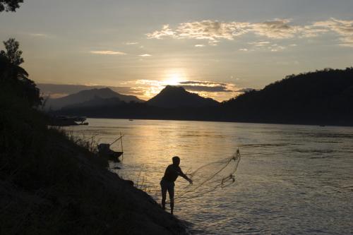 sunset fishing