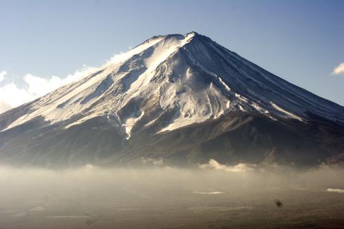 close up of Mount Fuji