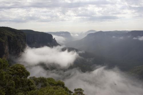 morning view over valley