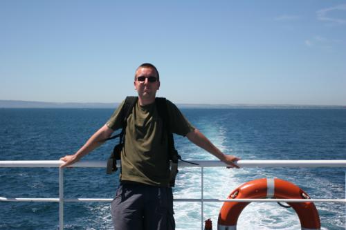 Rob on Sorrento ferry