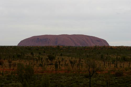 1st view of Uluru