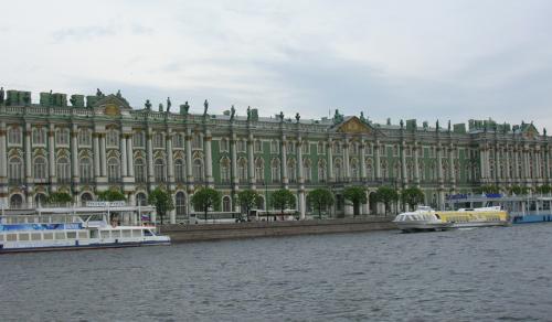 hermitage from boat