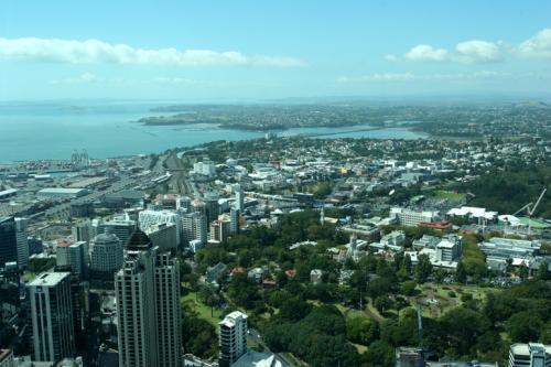 view from sky tower