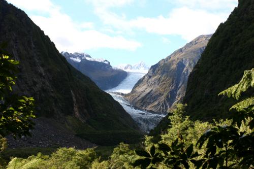 view over Fox Glacier