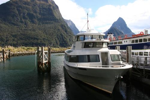 our boat, Milford Sound