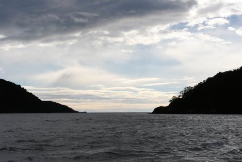 towards the Tasman sea