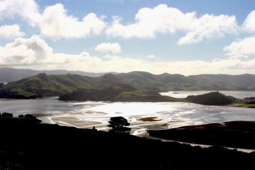 overlooking the peninsula