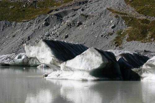 close up of icebergs