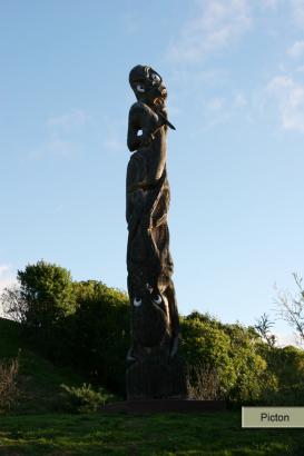 Picton maori statue