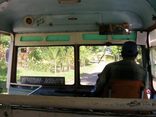 on the bus