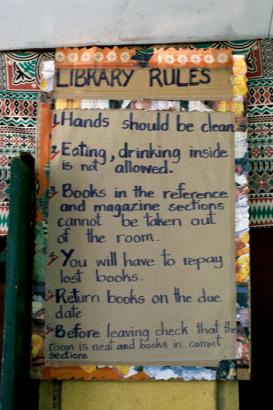 library rules