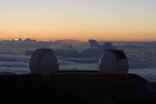 the W.M. Keck Observatory 