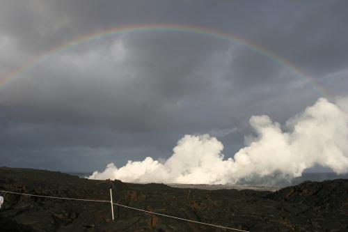 rainbows and steam