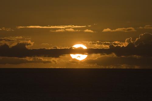 close up sunset