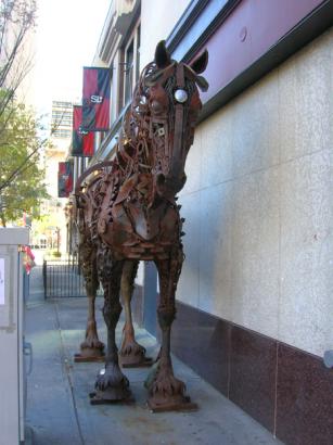 metal horse