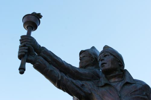 olympic torch sculpture