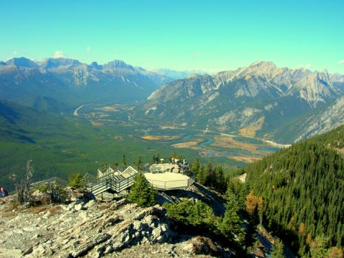 down the valley