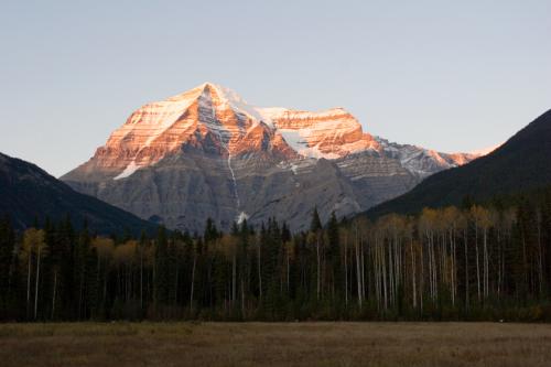 sunset Mount Robson