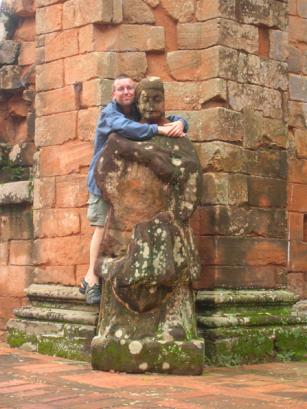 stone hugging!!