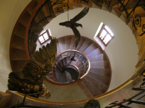 museum staircase