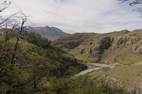 view down the valley