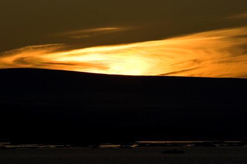 close up sunset