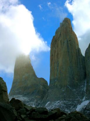 close up of the Torres