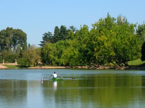 peaceful rowing