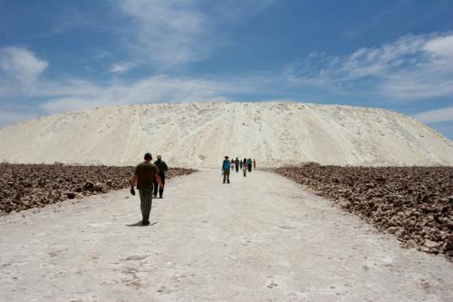 manmade salt hill