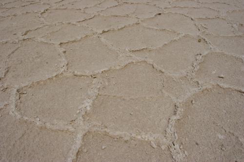 close up salt flat