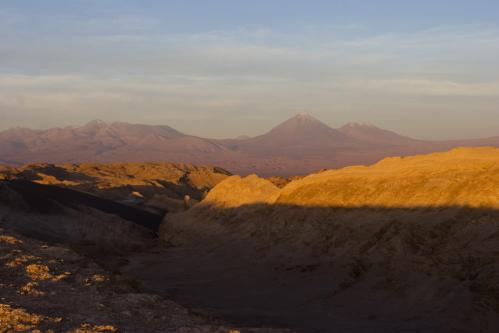 sunset shadows