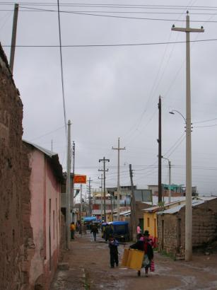 muddy back street
