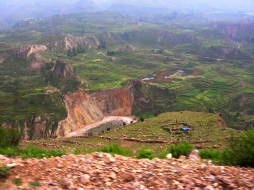 Colca canyon from bus