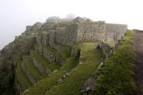 into the ruins
