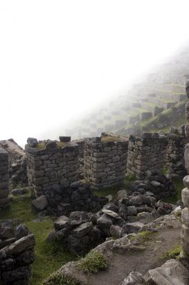 misty Inca terraces