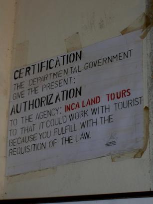 tourist certificate!!
