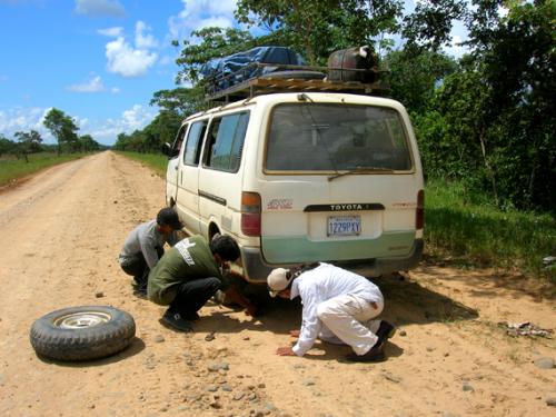 1st flat tyre