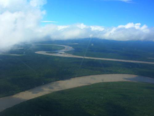 snaking river