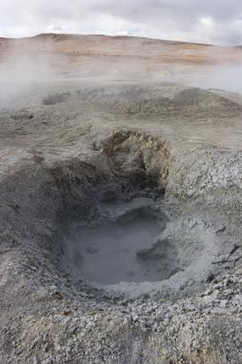 bubbling mud