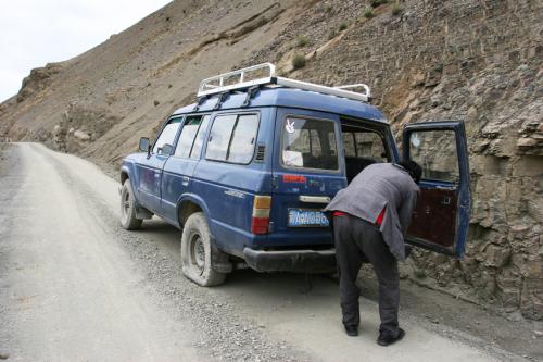 punctured-tyre