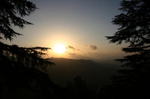 Sunset-over-Shimla-hills