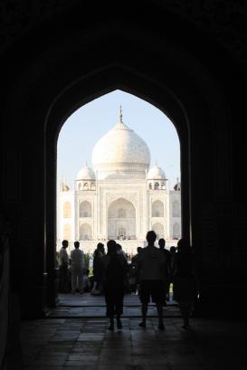 Entrance through to Taj