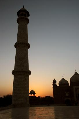 sunset from Taj 2