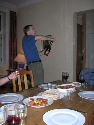 champers-with-dinner