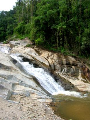 tropical waterfall