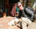 me with a cute dog